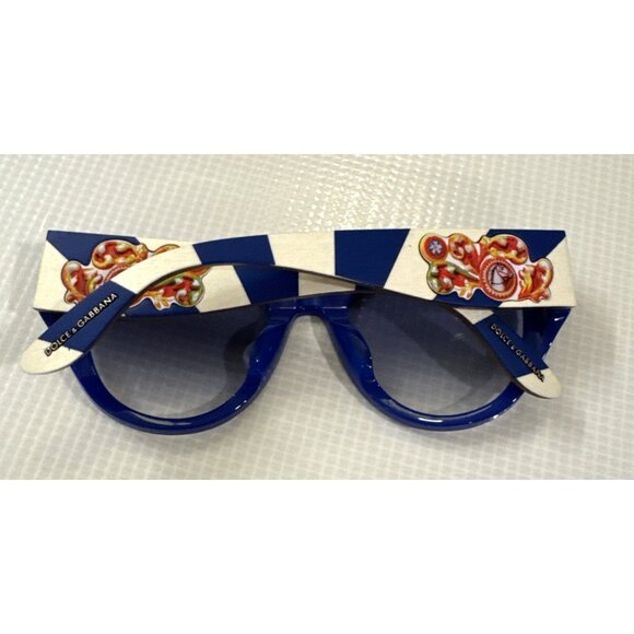 Dolce & Gabbana Sunglasses DG 4278F Blue/White Painted Gradient 52mm - Picture 1 of 13